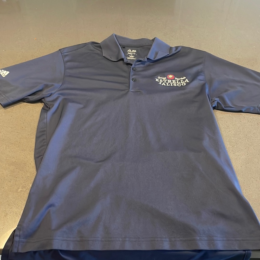 Estrella Jalisco Adidas Dry fit golf shirt, size small